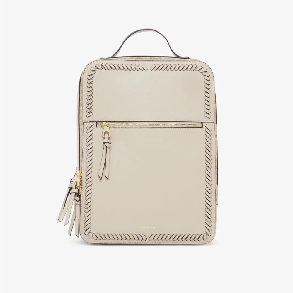 Calpak Kaya 15 inch Laptop Backpack in Stone